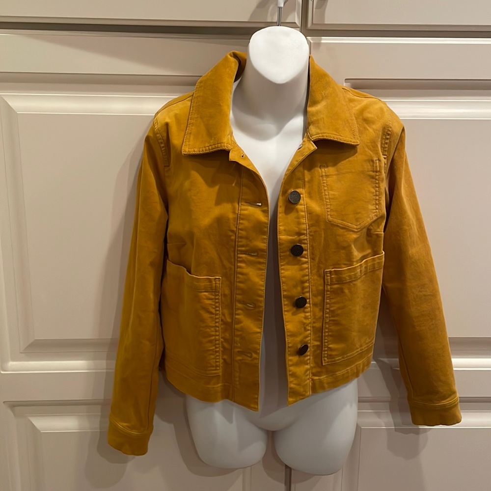 Cabi Citizen cropped jacket in Dijon sz xs and L - Picture 3 of 10